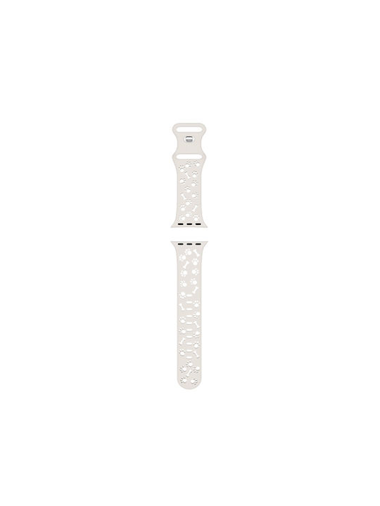 Hoco Wa38 Time Series 38 40 41 42mm Silikonarmband Apple Watch Series 1/2/3/4/5/6/7/8/9/se/se2 Weiß