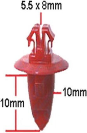Car Plastic Clips 6pcs