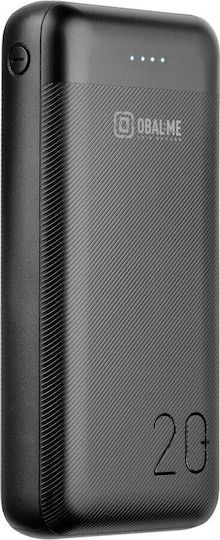 Obal:Me PowerNest 20000mAh με 2 Θύρες USB-A και Θύρα USB-C Μαύρο