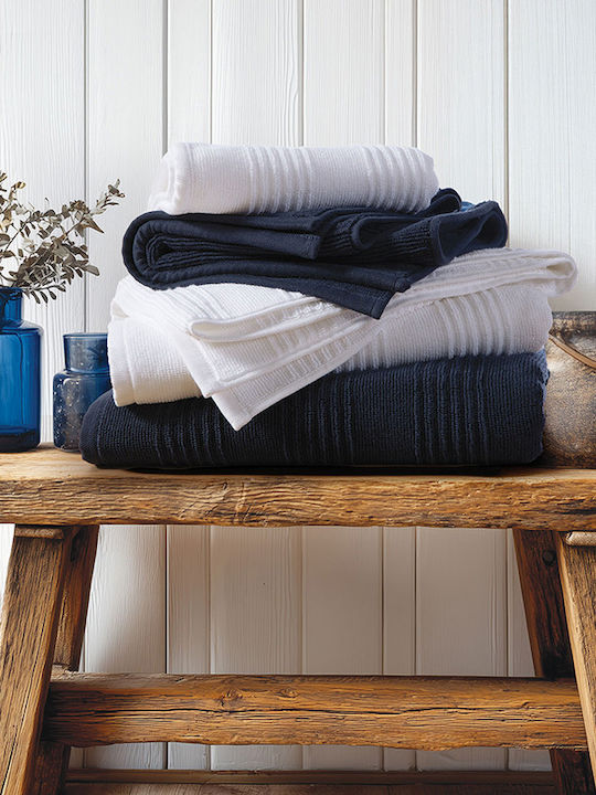 Nef-Nef Homeware Set Bath Towels 2 pcs Boat White Weight 650gr/m²