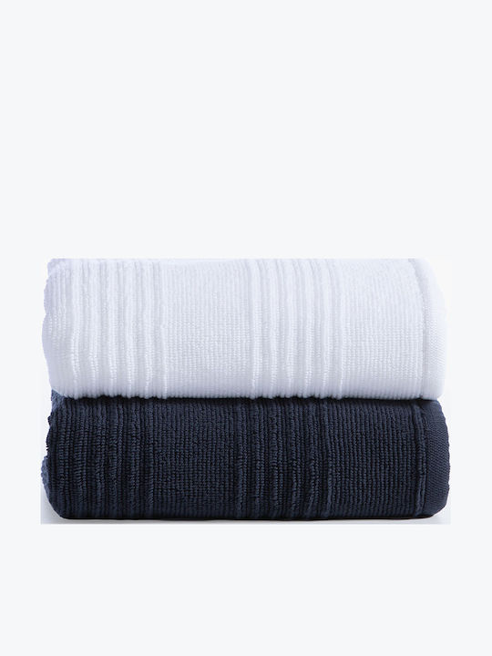 Nef-Nef Homeware Set Bath Towels 2 pcs Boat Blue Weight 650gr/m²