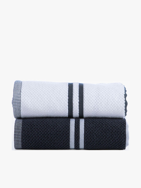 Nef-Nef Homeware Set Bath Towels 2 pcs Sea Coast Blue Weight 550gr/m²