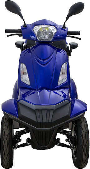 Επιδοτουμενο Τετρακυκλο Ηλεκτρικο Scooter T408 Quater Blue