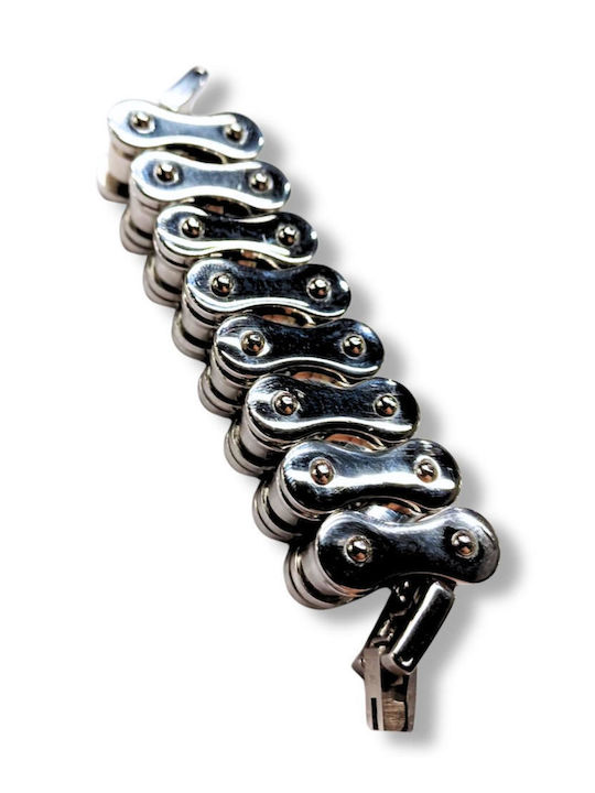 Men's Chain Bracelet Made of Stainless Steel 21cm