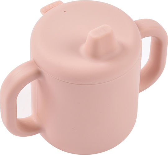 Beaba Детска Чаша от Силикон Розова 170ml за 8m+