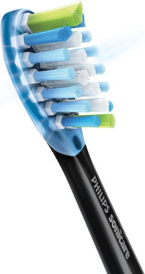 Philips Sonicare C3 Premium Plaque Defence Electric Toothbrush Replacement Heads for Standard Black HX9044/33 4pcs