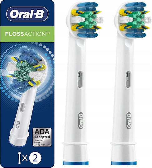 Oral-B Floss Action Electric Toothbrush Replacement Heads 2pcs