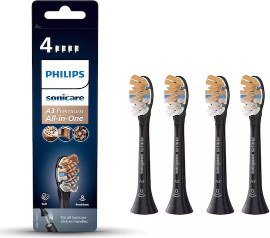 Philips Sonicare A3 Premium All-in-One Резервни Части За HX9094/11 4 Бр
