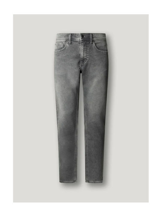 Track Men's Jeans Pants with Slim Fit Grey Denim