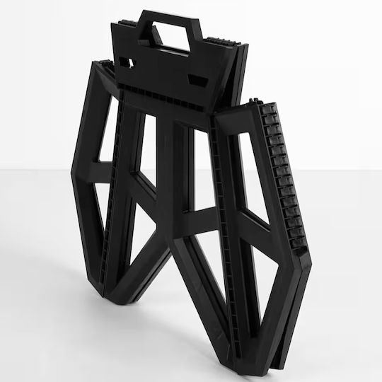 Плажна Табуретка Черна 29x20x23.5см