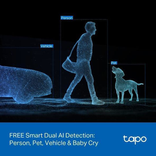 TP-LINK Tapo C245D v1 IP Dual Surveillance Camera Wi-Fi 3+3MP with Two-Way Communication