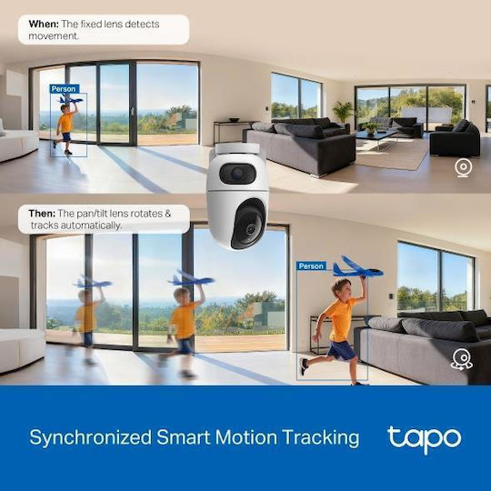 TP-LINK Tapo C245D v1 IP Dual Surveillance Camera Wi-Fi 3+3MP with Two-Way Communication