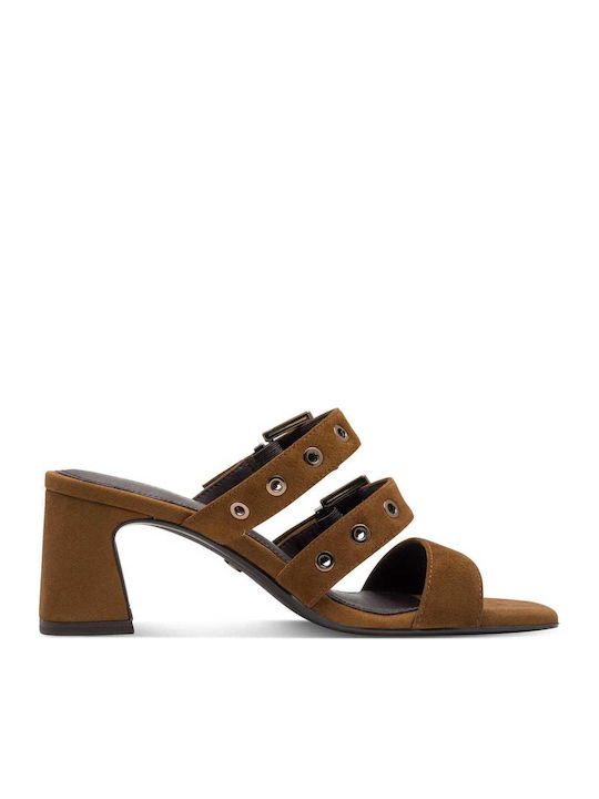 Summer Women's Platform Slippers Style Tabac Brown