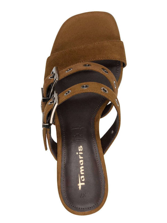 Summer Women's Platform Slippers Style Tabac Brown