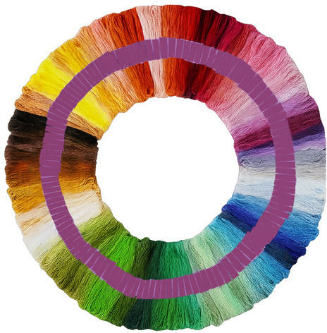 Set 150 Fire Colorate Clește Zola Broderie Împletitură Proiecte Handmade 8 M Lungime Fir Poliester Multicolor