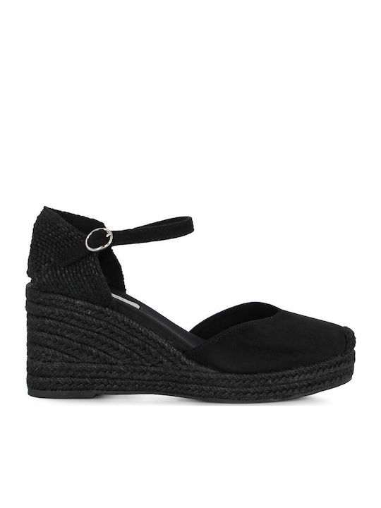 Summer Women's Platform Espadrilles Style Black