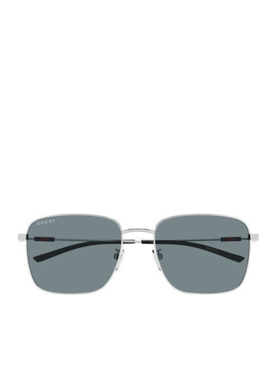 Gucci Unisex Sunglasses with Silver Frame and Silver Mirror Lens GG2097SK 003