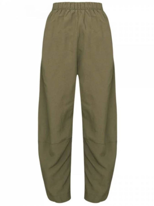 Moutaki Women's Fabric Trousers Khaki