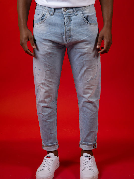 Ανδρικό Παντελόνι Τζιν Ελαστικό Light Denim