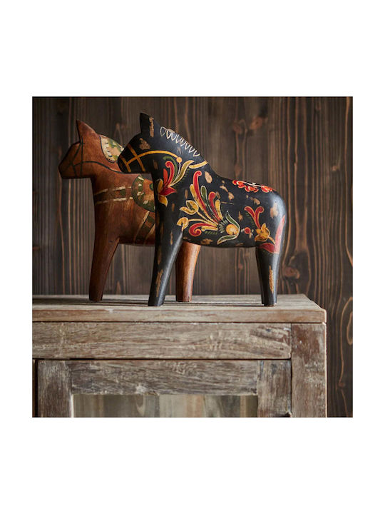 Phos & Gaia Decorative Horse Made of Wood Fale