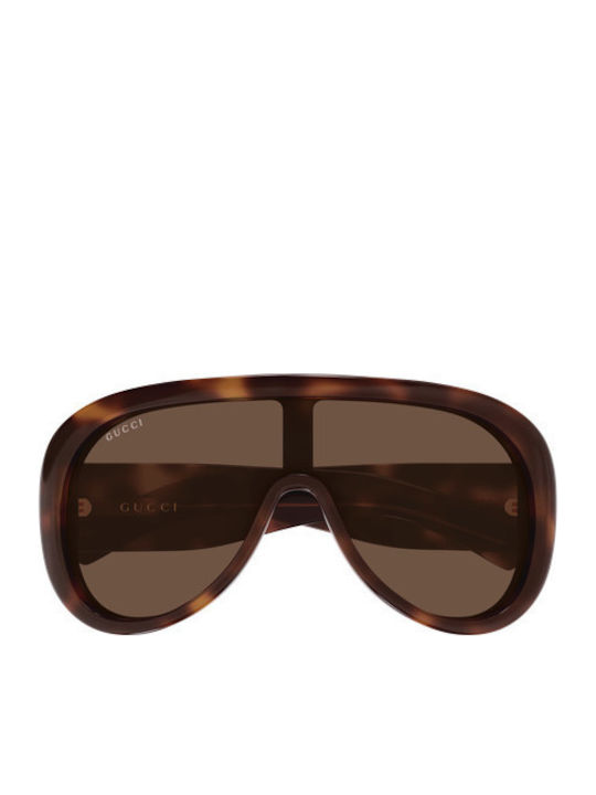 Gucci Sunglasses Brown with Horn-Rimmed Frame
