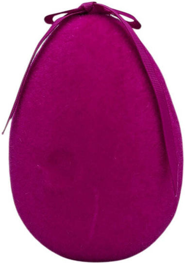 Easter Egg Decorative Felt Fuchsia 10 cm