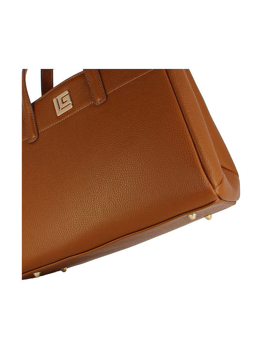 Geantă De Damă Din Piele Tip Crossbody Tabac