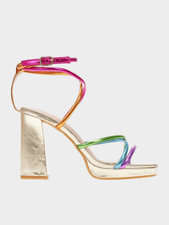 Mehrfarbige Damen Sandalen