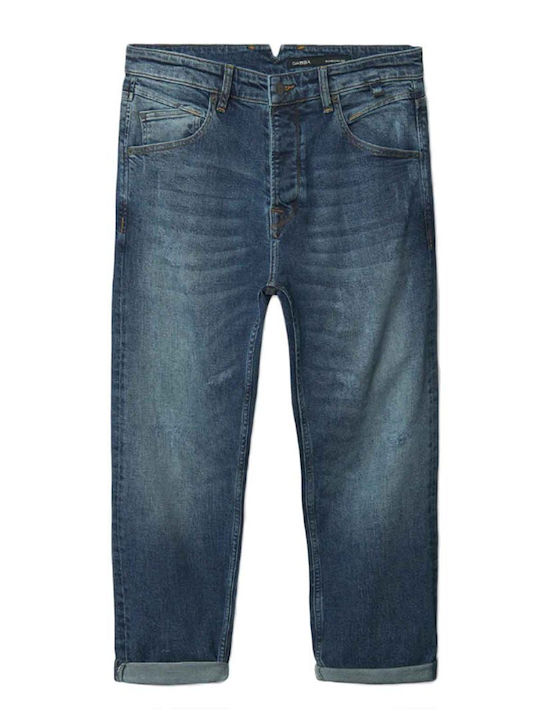 Alex Pantaloni Jeans pentru Bărbați Elastic Denim mediu îmbătrânit