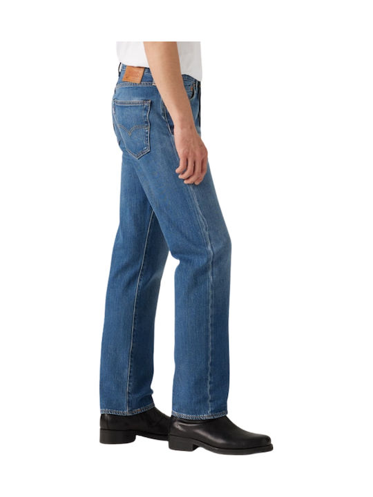501original Fit Ανδρικό Παντελόνι Τζιν με Regular Straight Εφαρμογή Μπλε
