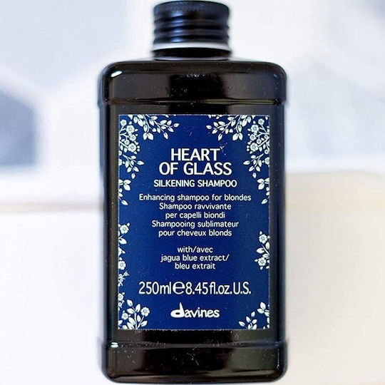 Davines Heart Glass Silkening Σαμπουάν Διατήρησης Χρώματος & Λάμψης για Βαμμένα Μαλλιά 250ml