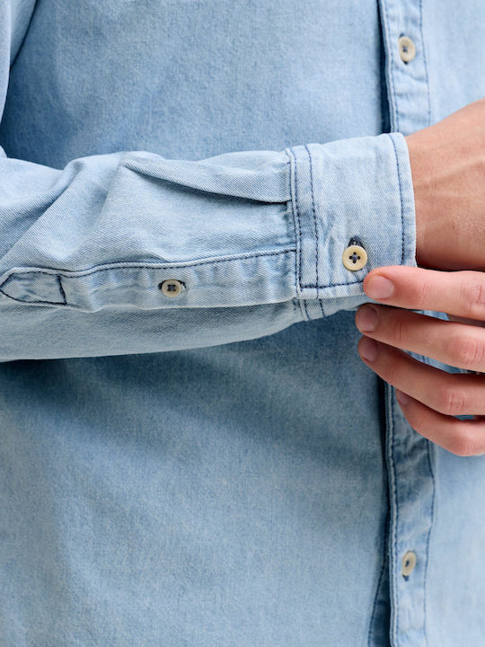 Μακρυμάνικo Τζιν Πουκάμισο Blue Denim