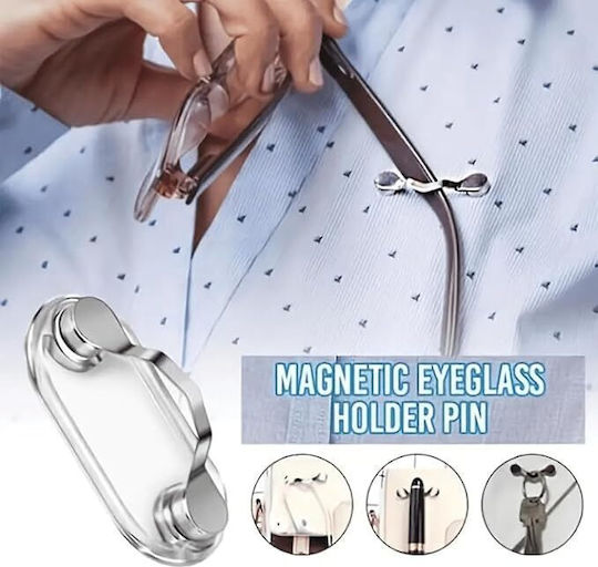 Suport Magnetic Clip Pentru Ochelari Zola Multifuncțional Oțel Abs 4 4 X 2 4 Cm Transparent