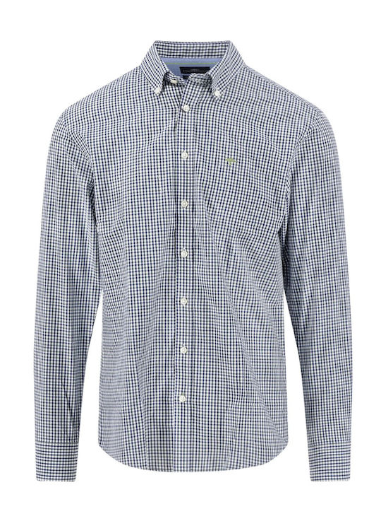 Long Sleeve Checked Shirt Avocado