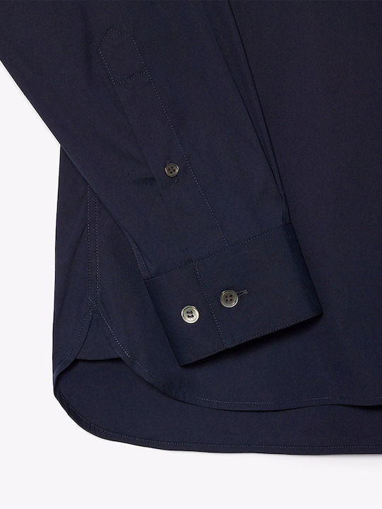 Long Sleeve Shirt in Narrow Fit Navy Blue