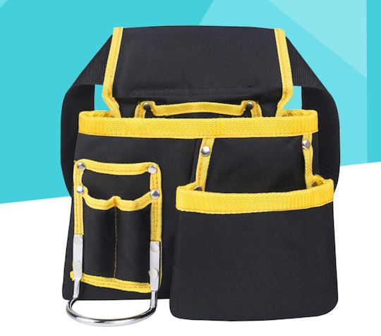 Tool Tool Belt Zola 11 Pockets 1 Hammer Holder Adjustable Ergonomic Polyester 54x24 Cm Black Yellow
