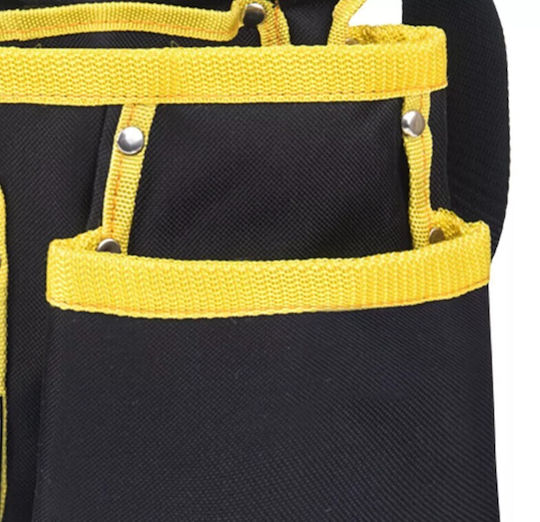 Tool Tool Belt Zola 11 Pockets 1 Hammer Holder Adjustable Ergonomic Polyester 54x24 Cm Black Yellow