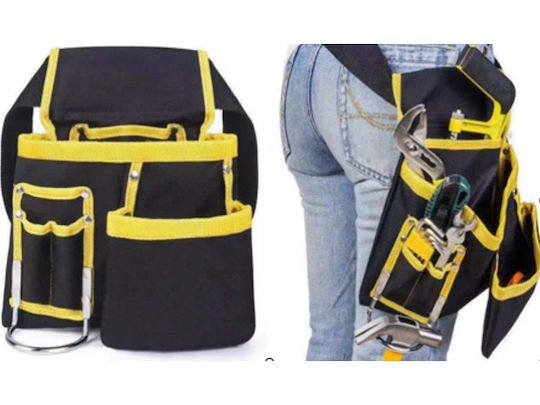 Tool Tool Belt Zola 11 Pockets 1 Hammer Holder Adjustable Ergonomic Polyester 54x24 Cm Black Yellow