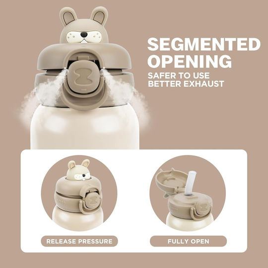 Zoy Zoii Kids Thermos Water Bottle E8 450ml Bunny