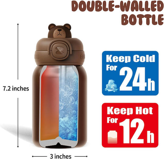 Zoy Zoii Kids Thermos Water Bottle E8 450ml Bear