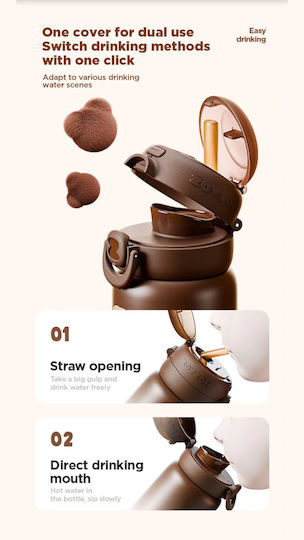 Zoy Zoii Thermos Water Bottle E20 500ml Rabbit