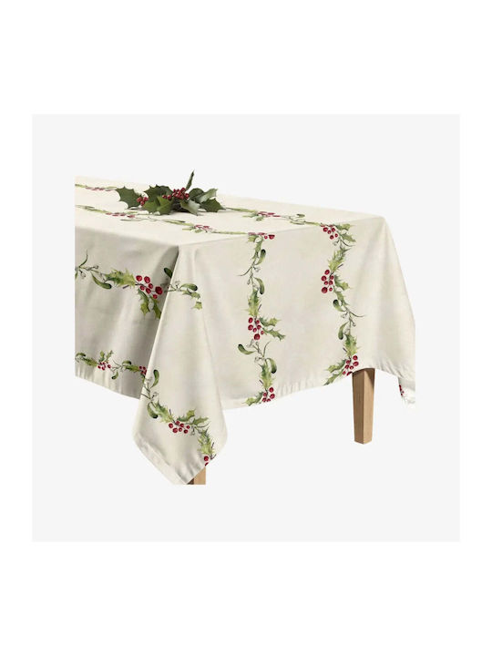 Tablecloth Holly Waterproof Cotton Mistletoe Pgsi0206 200 × 155 Cm