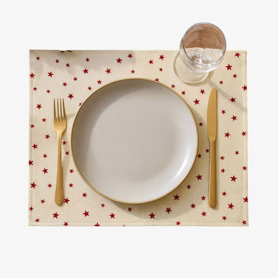Set Servete Individuale Christmas Rezistente La Murdărie Stele 2 Bucăți Pgsi0209