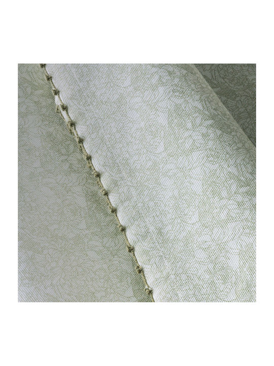 Kentia Cotton Tablecloth Flos White-Light Green 140x220cm