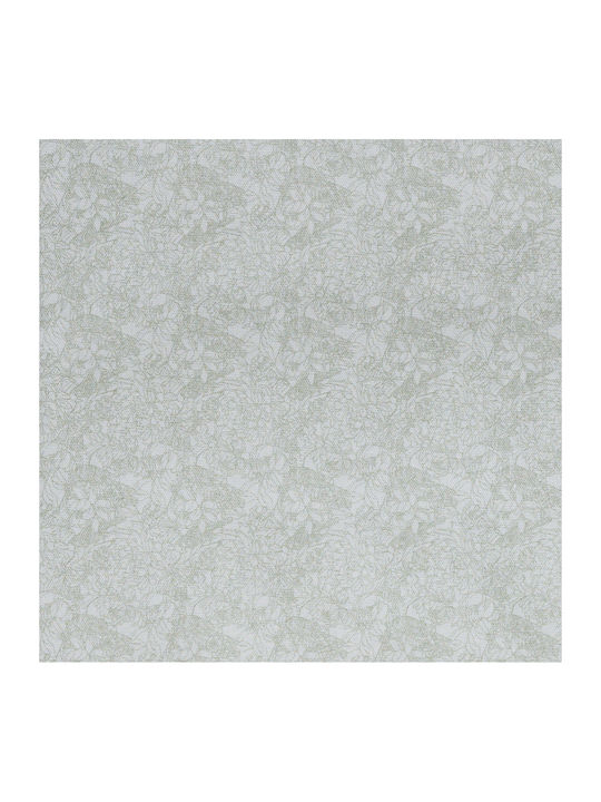 Kentia Cotton Tablecloth Flos White-Light Green 140x220cm