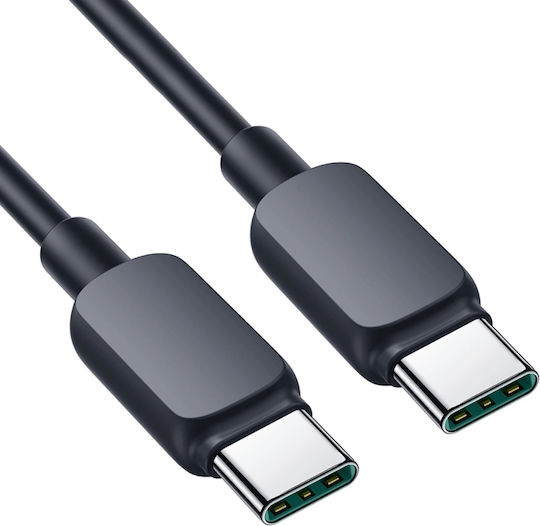 Joyroom S-CC100A14 USB 2.0 Cable USB-C male - USB-C 60W PD Μαύρο 1.2m