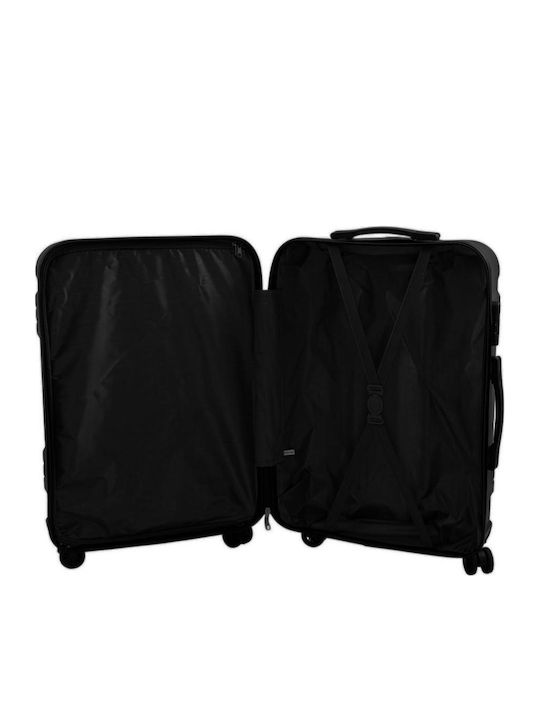 Hard Travel Suitcases Champagne with 4 Wheels Set of 3 Pieces