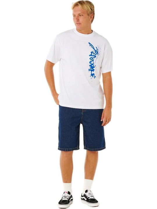 Herren Shorts Denim True Indigo