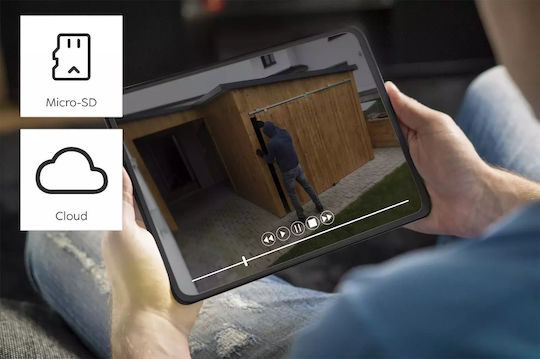 HAMA 01348822 IP Камера За Наблюдение Wi-Fi Водоустойчива На Батерия С Микрофон
