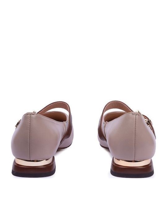 Women's Ballerina Shoes With Strap In Pink Color